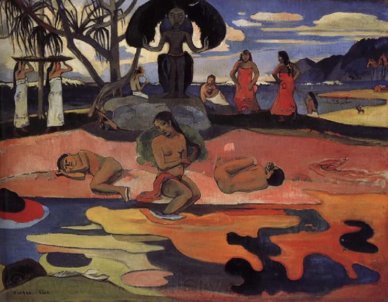 Paul Gauguin Day of worship Norge oil painting art